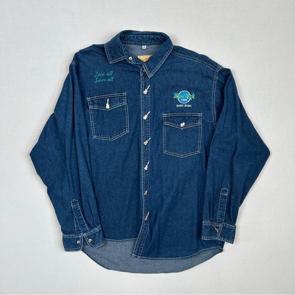 Hard Rock Cafe Classic Blue Denim Shirt